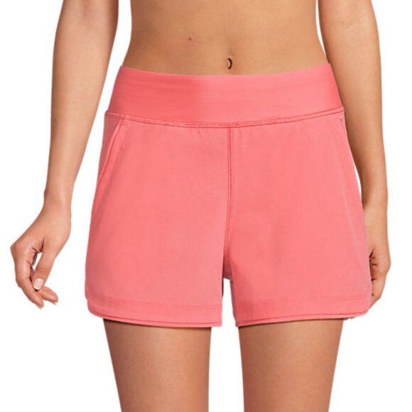 Lands' End Comfort Waist 3-inch Swim Shorts with Panty - Picture 2 of 5